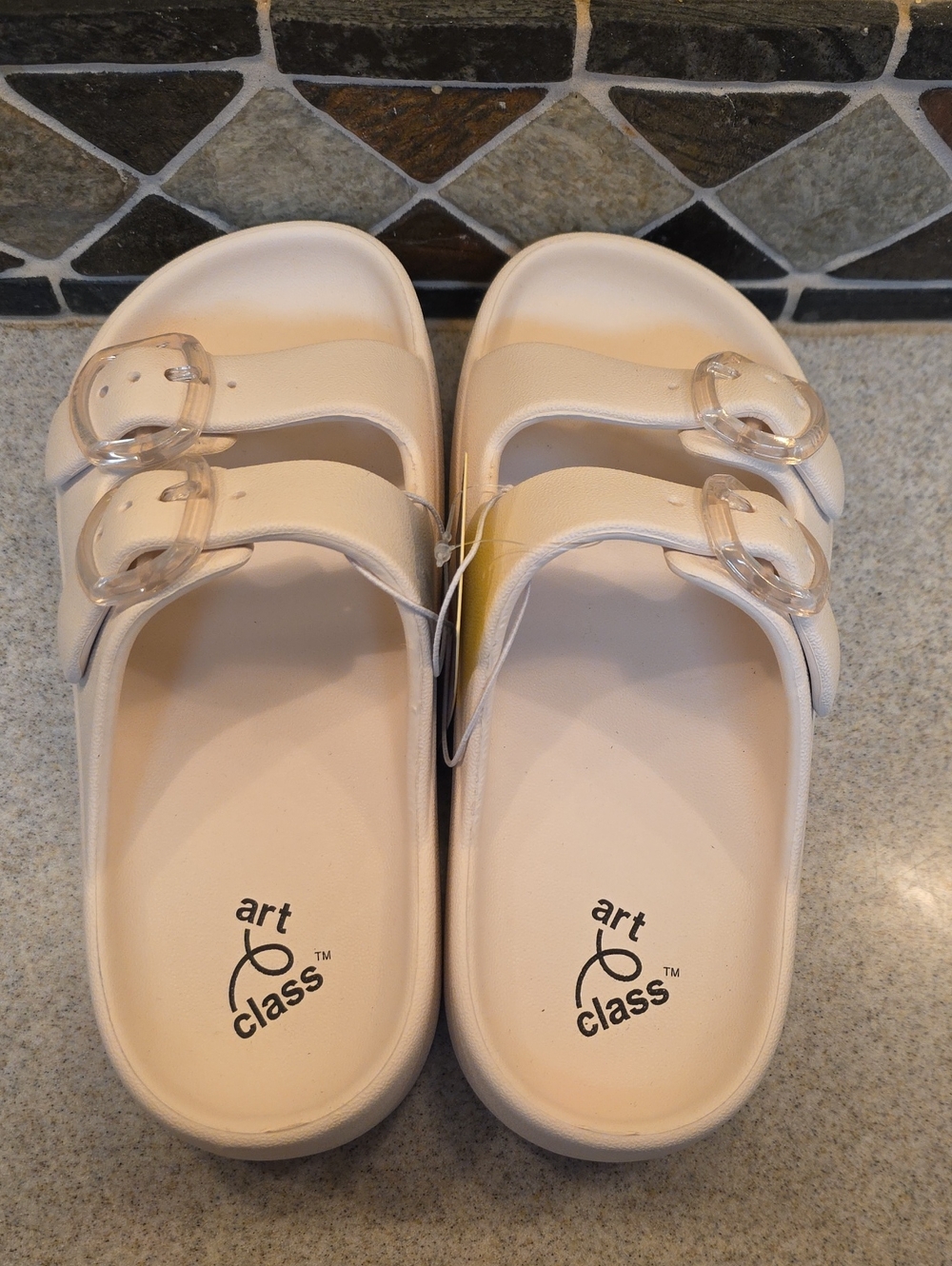 art class Double-Buckle Slide Sandals for Kids